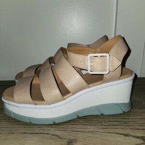 Sorel Joanie™ III Ankle Strap Wedge Sandal Honest Beige Women Size 9
